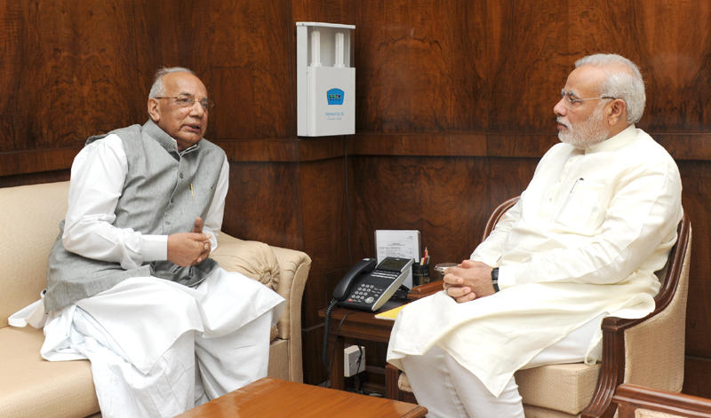 Chhattisgarh, Haryana guvs meet PM Modi